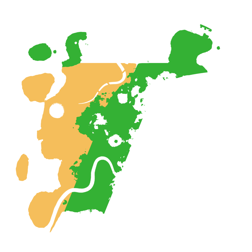 Biome Rust Map: Procedural Map, Size: 3000, Seed: 890814935