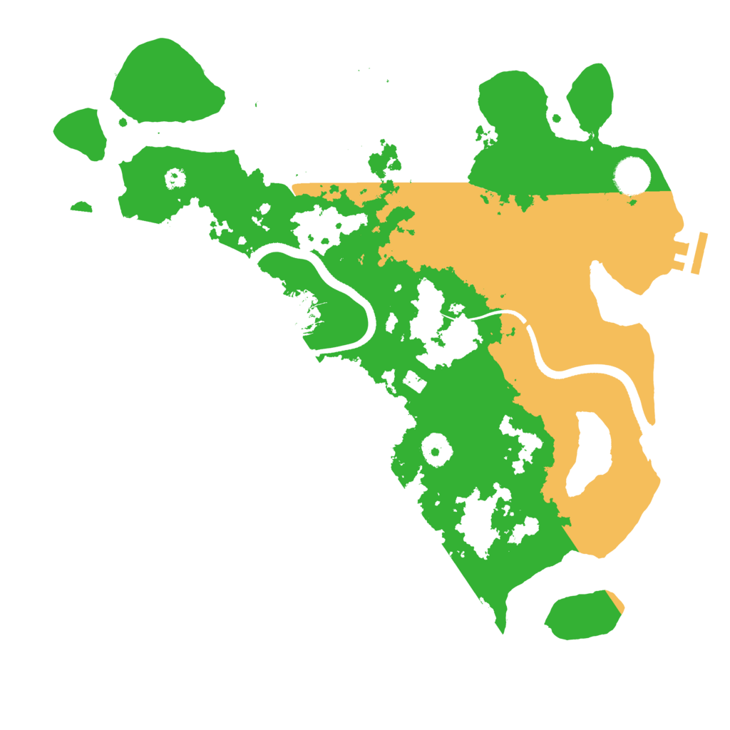 Biome Rust Map: Procedural Map, Size: 3500, Seed: 340755958