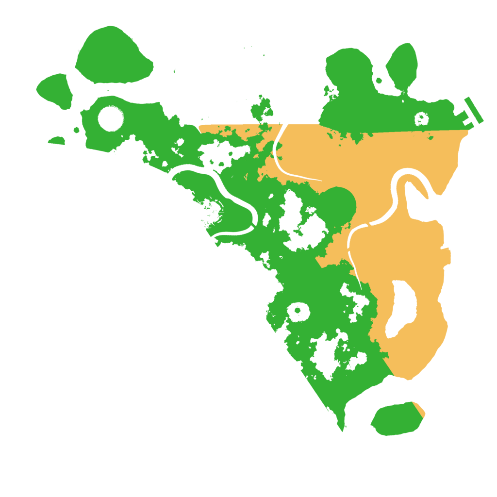Biome Rust Map: Procedural Map, Size: 3500, Seed: 340755958