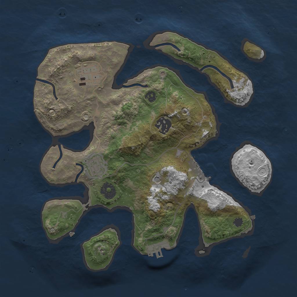 Rust Map: Procedural Map, Size: 2800, Seed: 430, 11 Monuments