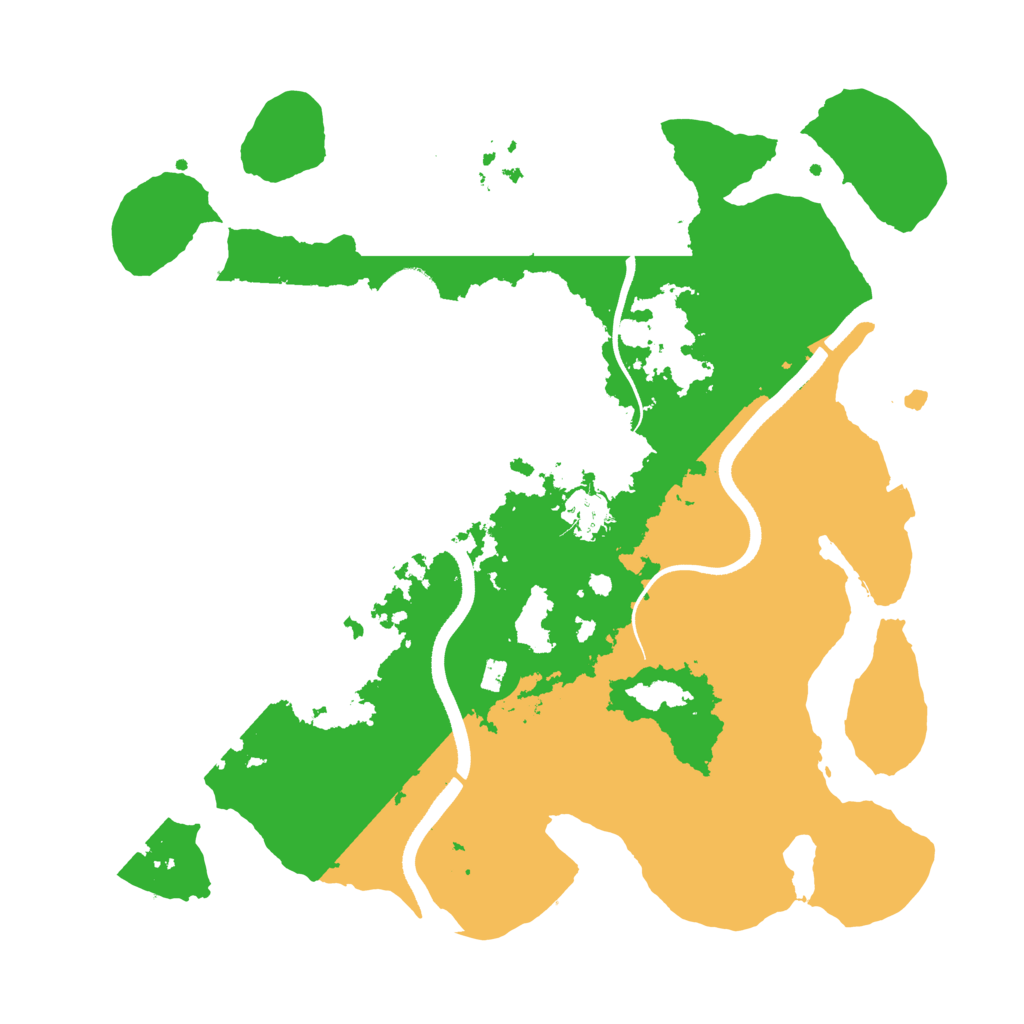 Biome Rust Map: Procedural Map, Size: 3500, Seed: 20755