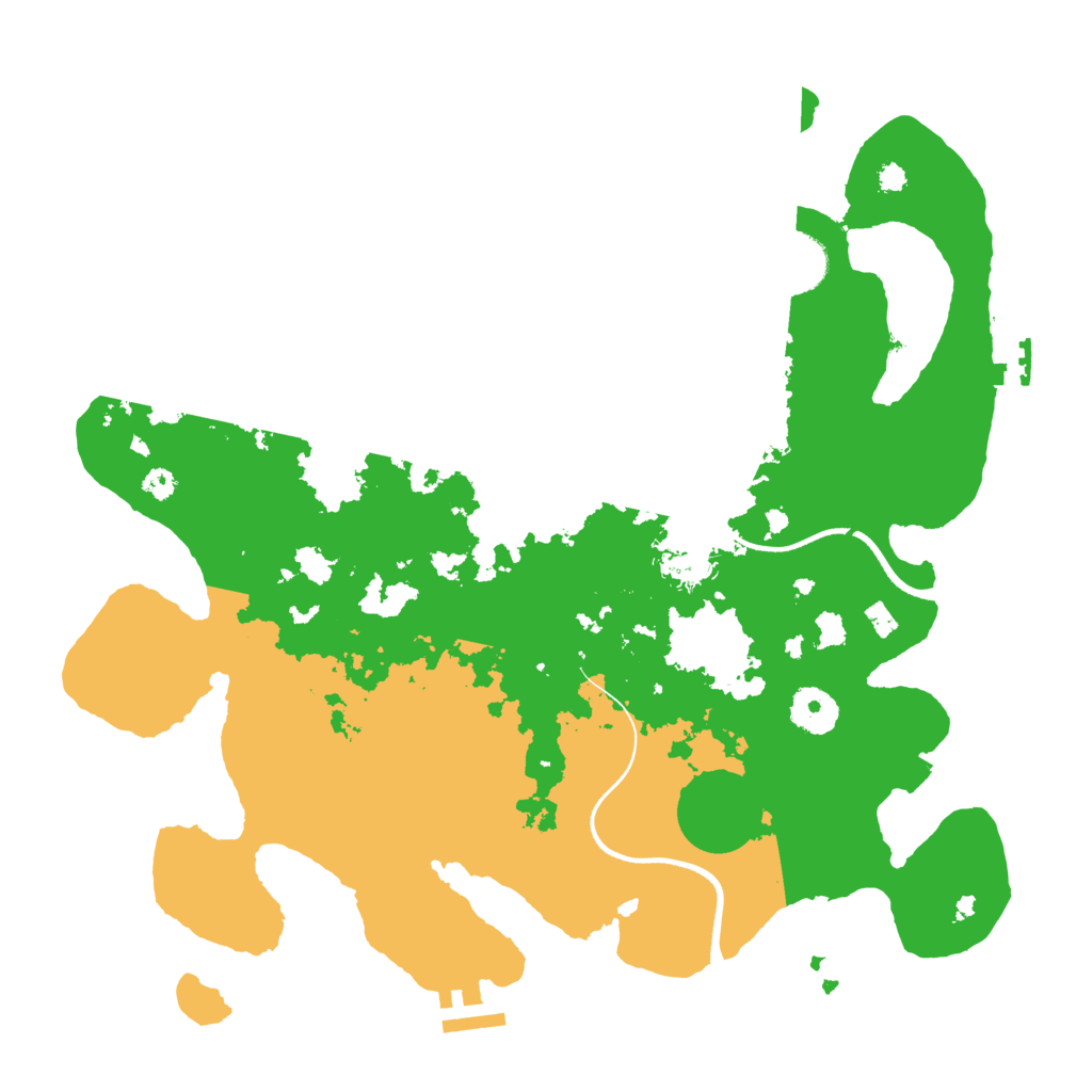 Biome Rust Map: Procedural Map, Size: 3500, Seed: 819702