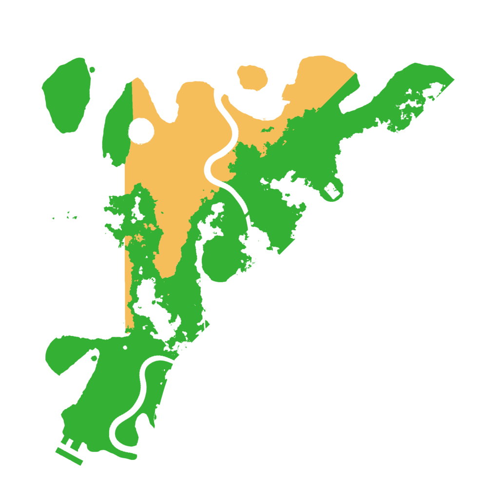 Biome Rust Map: Procedural Map, Size: 3500, Seed: 744985