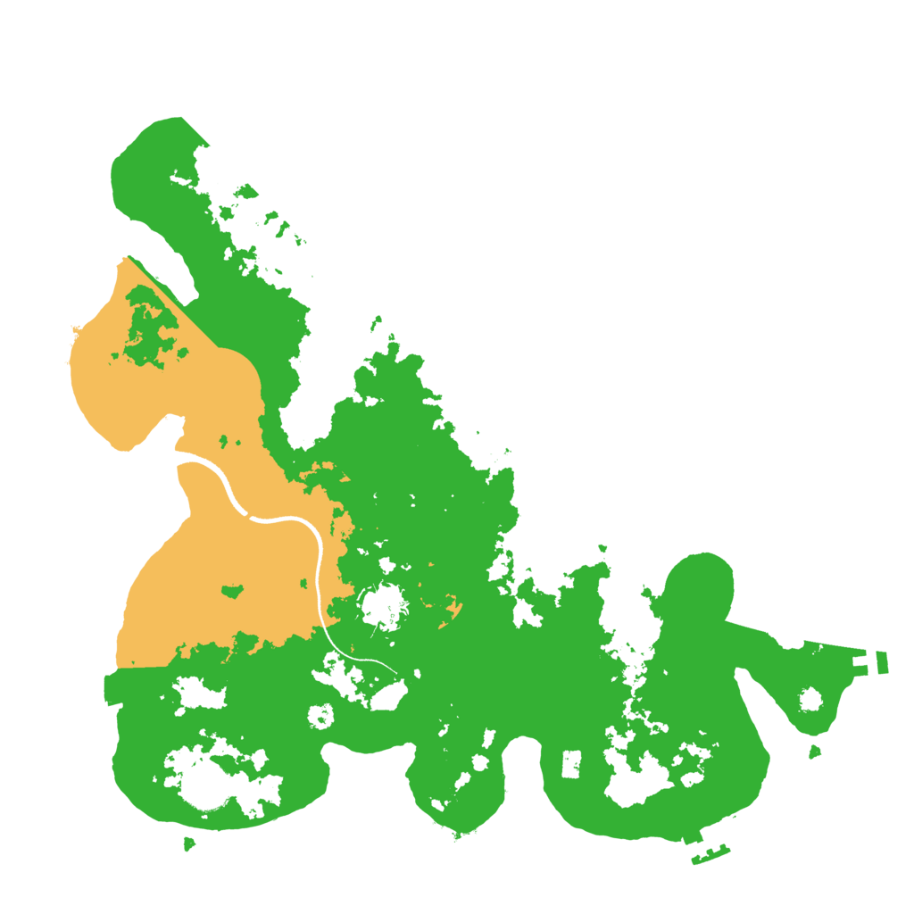 Biome Rust Map: Procedural Map, Size: 3500, Seed: 574912