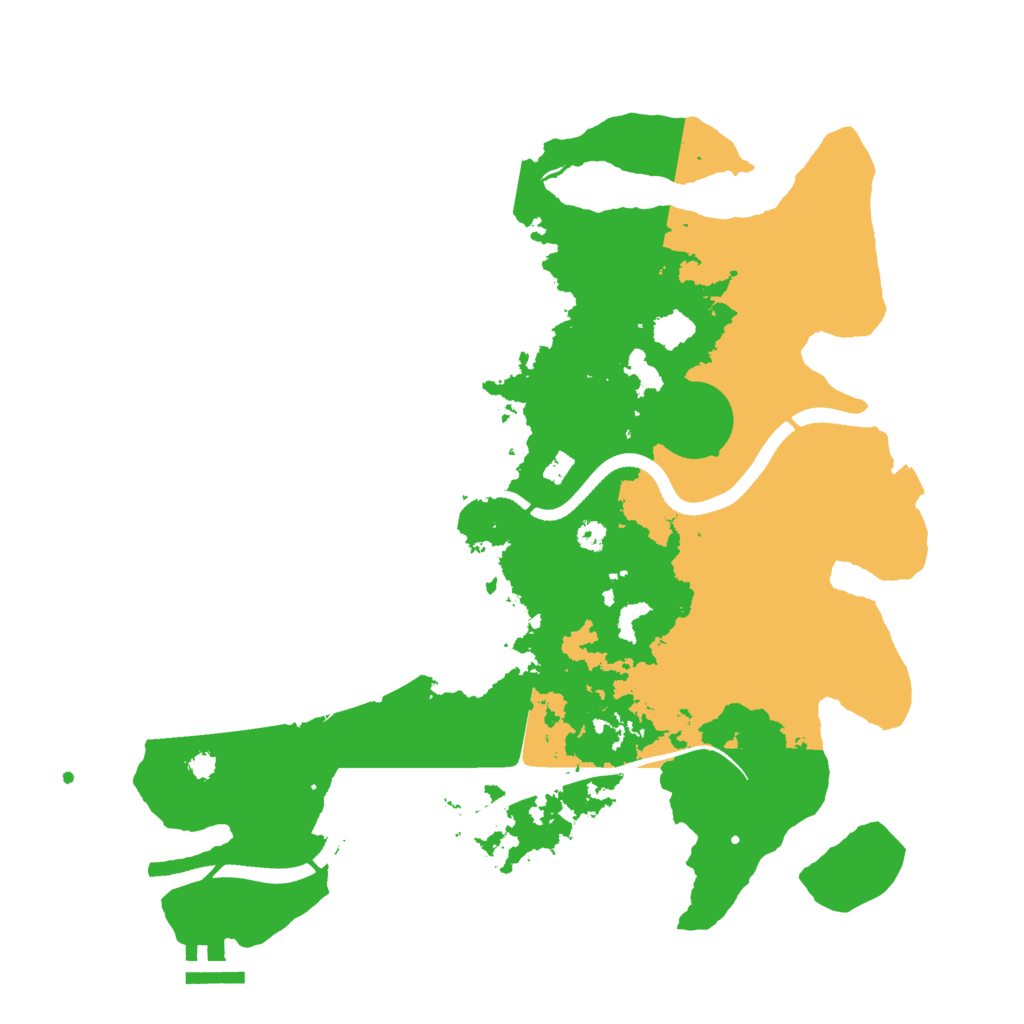Biome Rust Map: Procedural Map, Size: 3500, Seed: 160679