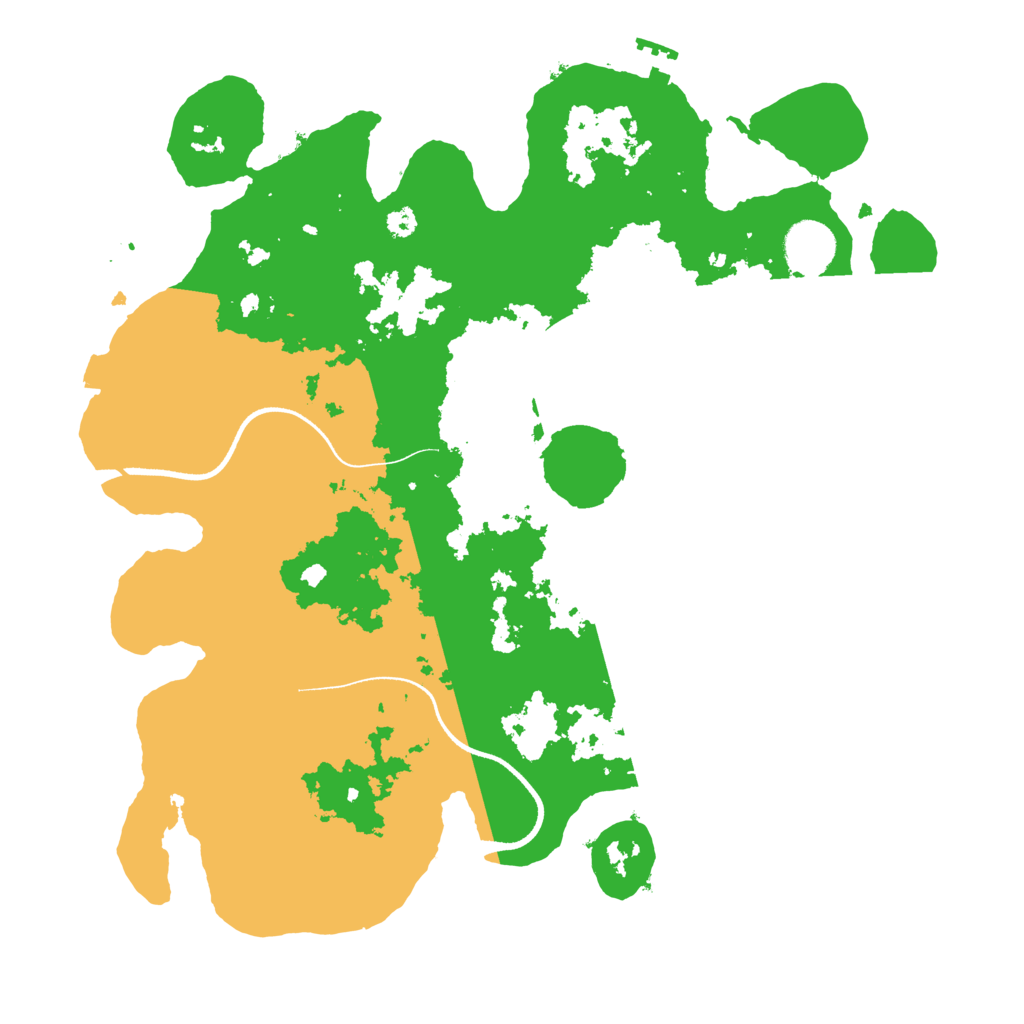 Biome Rust Map: Procedural Map, Size: 3500, Seed: 429957