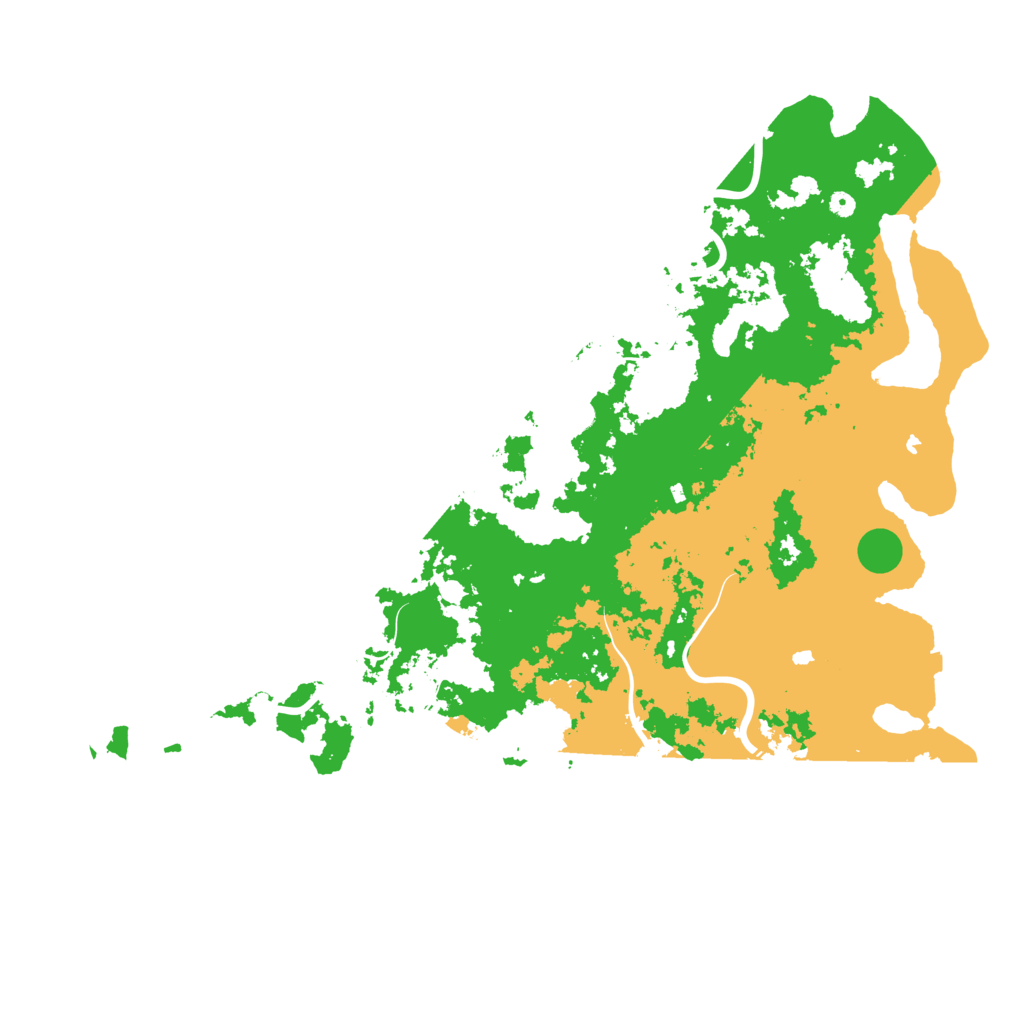 Biome Rust Map: Procedural Map, Size: 6000, Seed: 151542
