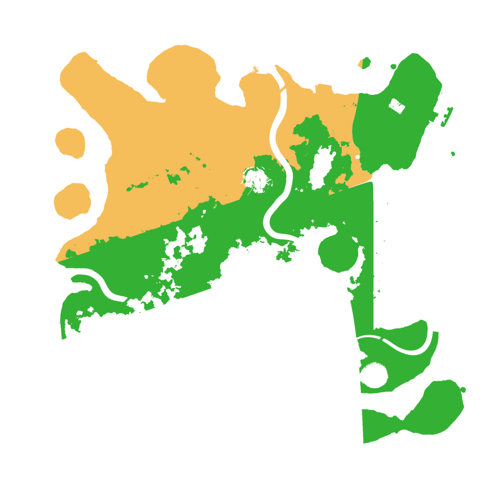 Biome Rust Map: Procedural Map, Size: 3500, Seed: 856600