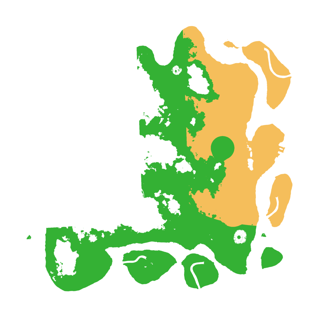 Biome Rust Map: Procedural Map, Size: 3500, Seed: 819419