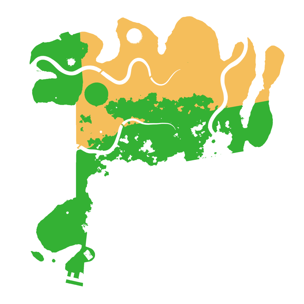 Biome Rust Map: Procedural Map, Size: 3500, Seed: 915749