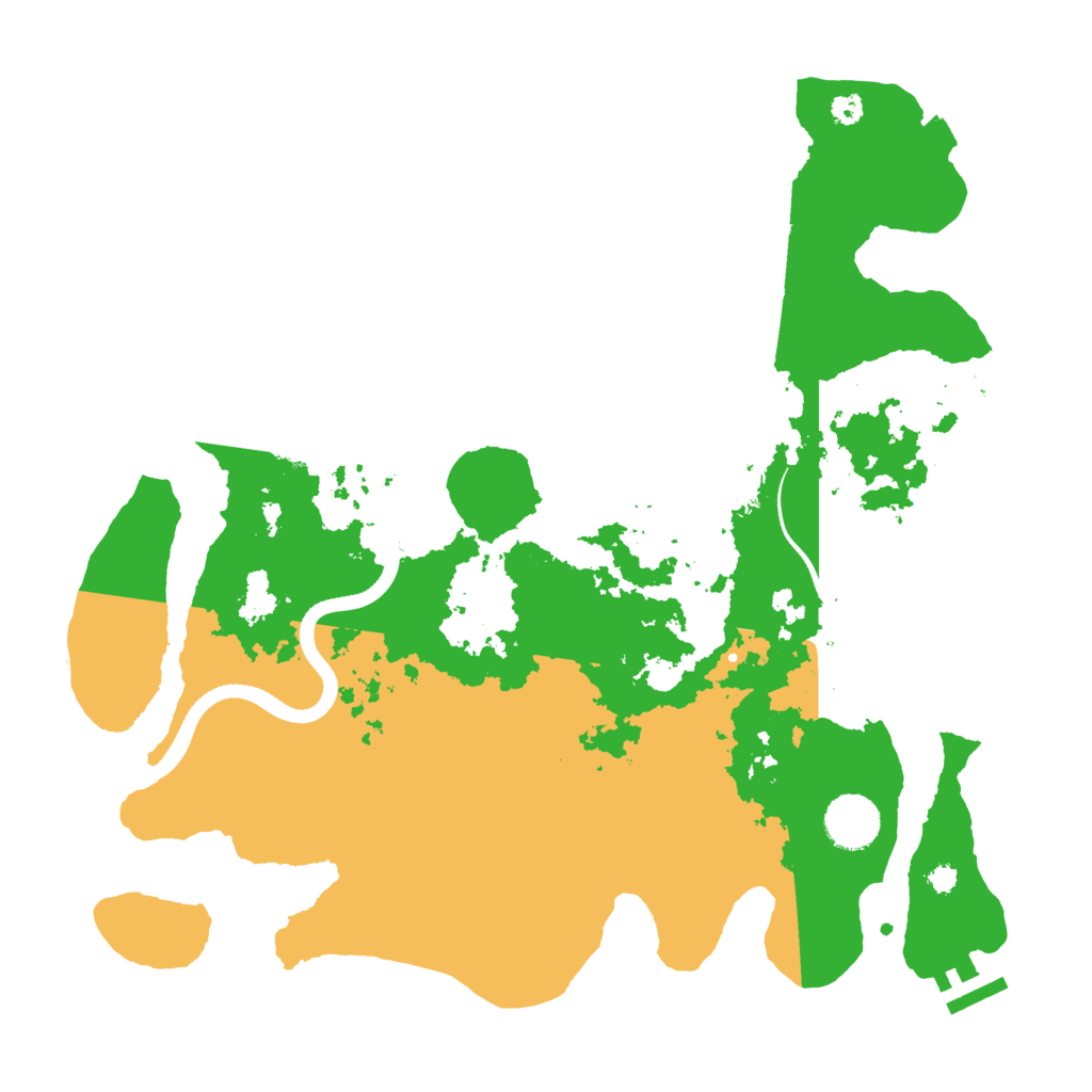 Biome Rust Map: Procedural Map, Size: 3500, Seed: 822962