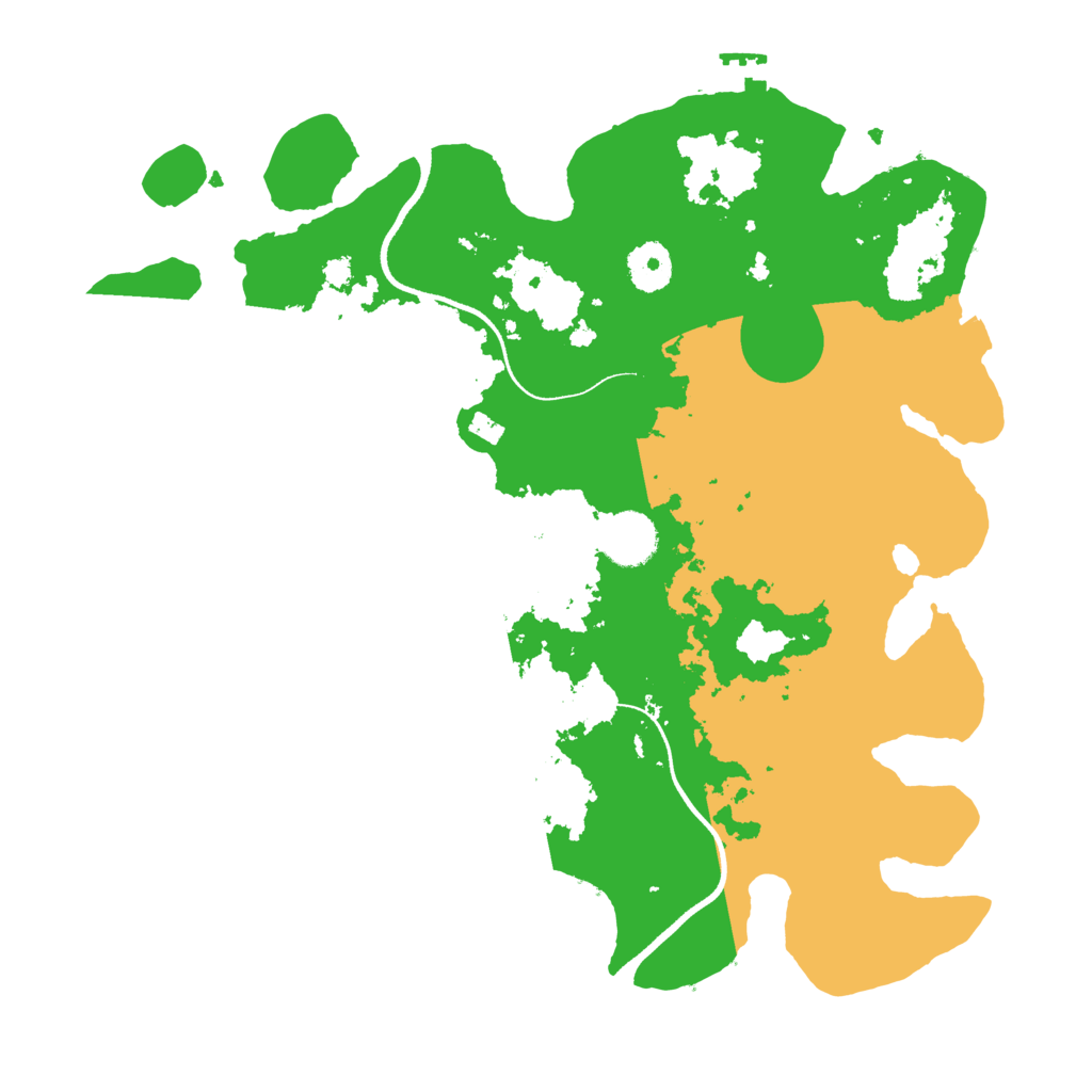 Biome Rust Map: Procedural Map, Size: 3500, Seed: 386124