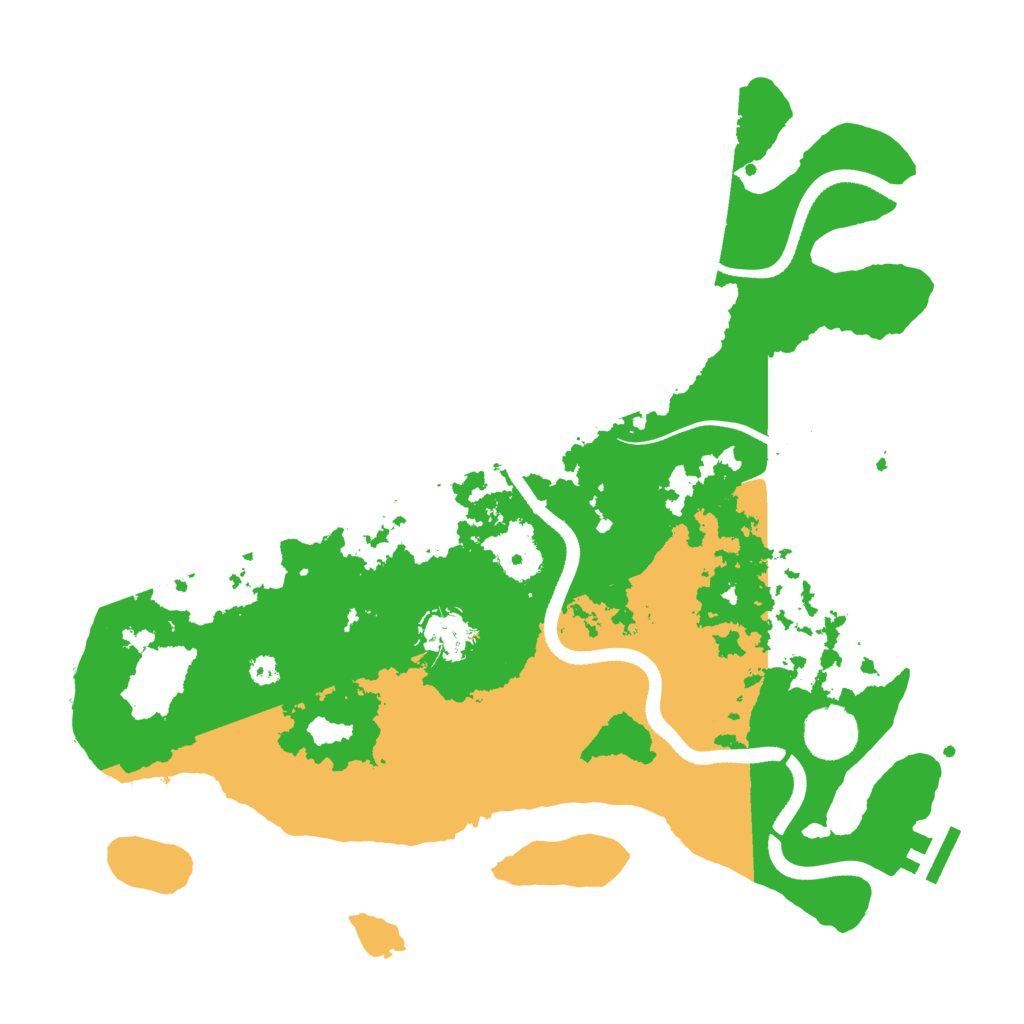 Biome Rust Map: Procedural Map, Size: 3500, Seed: 256074