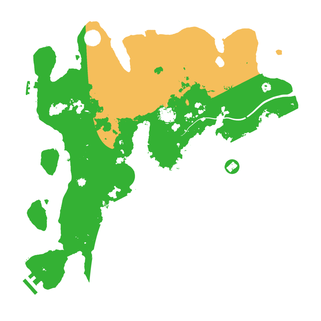 Biome Rust Map: Procedural Map, Size: 3500, Seed: 868555