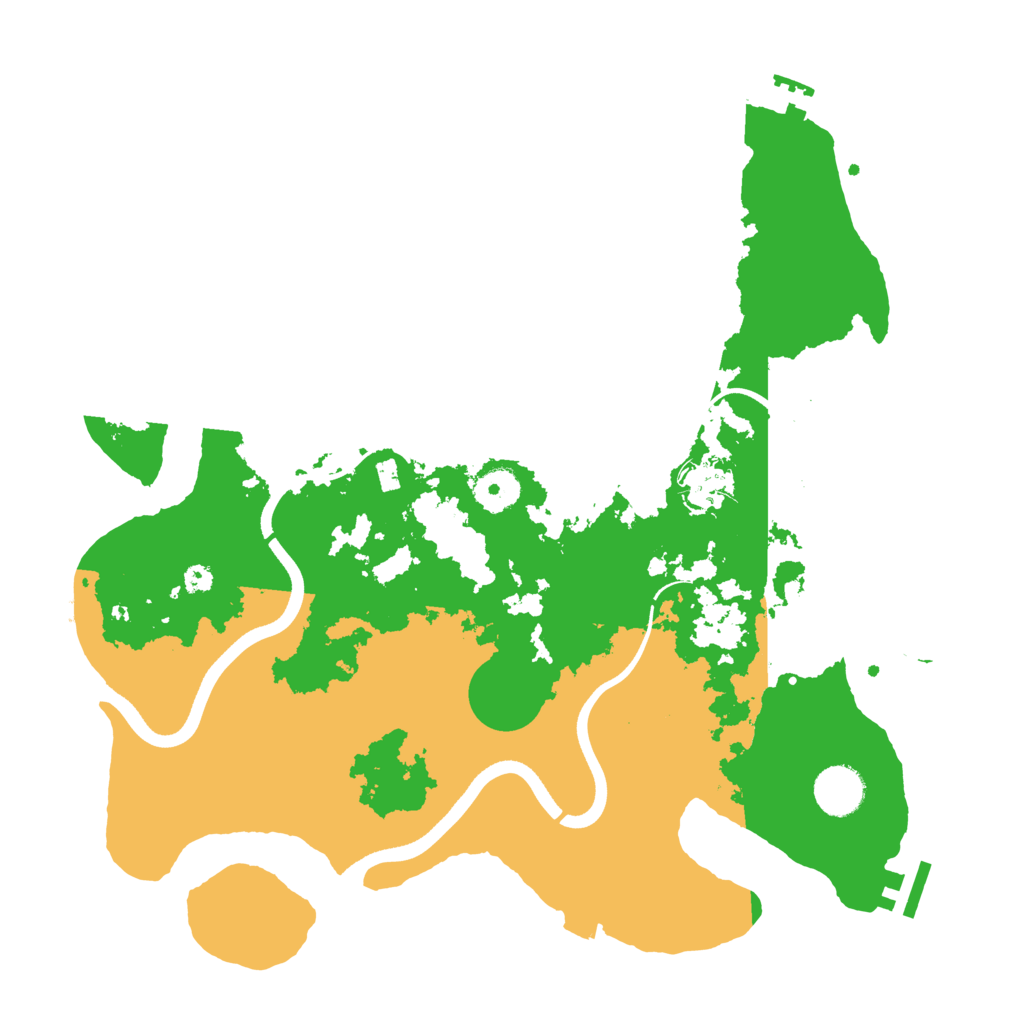 Biome Rust Map: Procedural Map, Size: 3600, Seed: 778316613