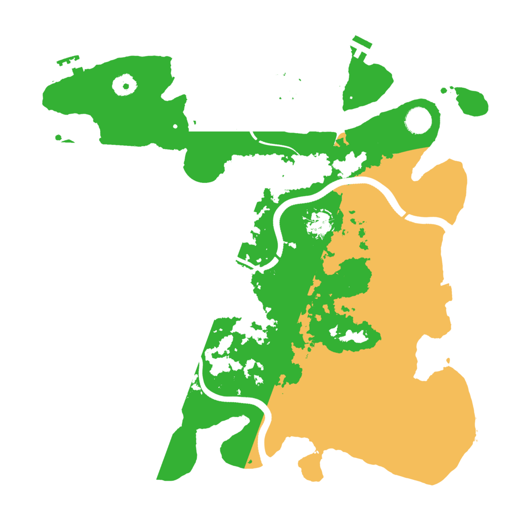 Biome Rust Map: Procedural Map, Size: 3500, Seed: 711838