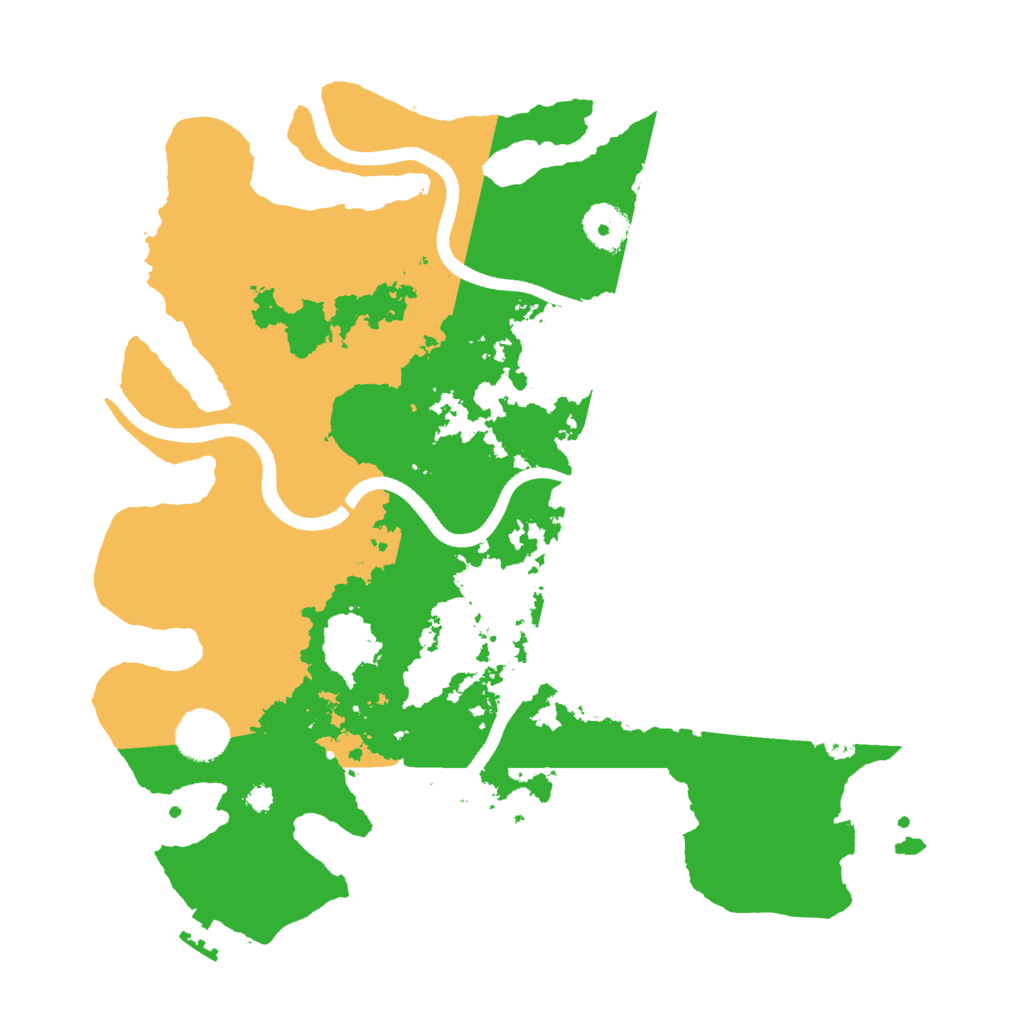 Biome Rust Map: Procedural Map, Size: 3500, Seed: 434349
