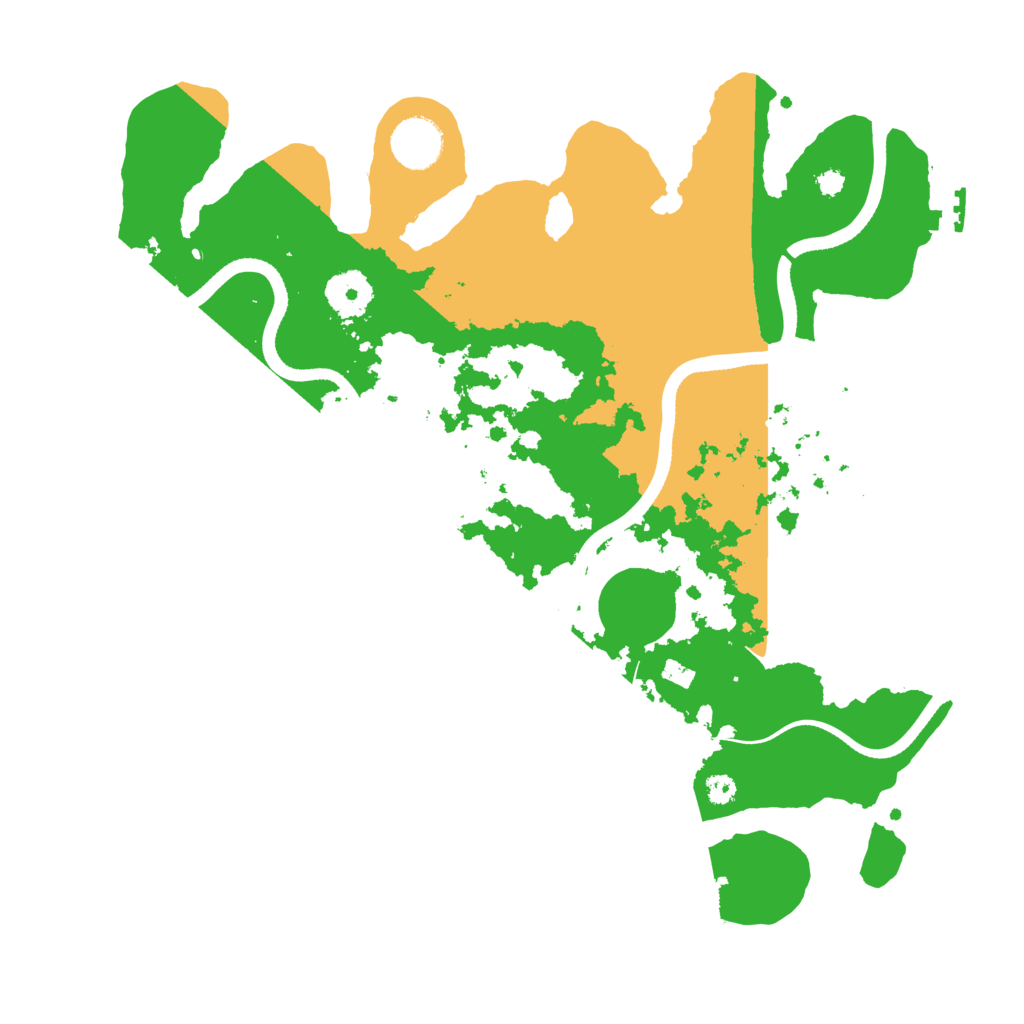 Biome Rust Map: Procedural Map, Size: 3500, Seed: 809447