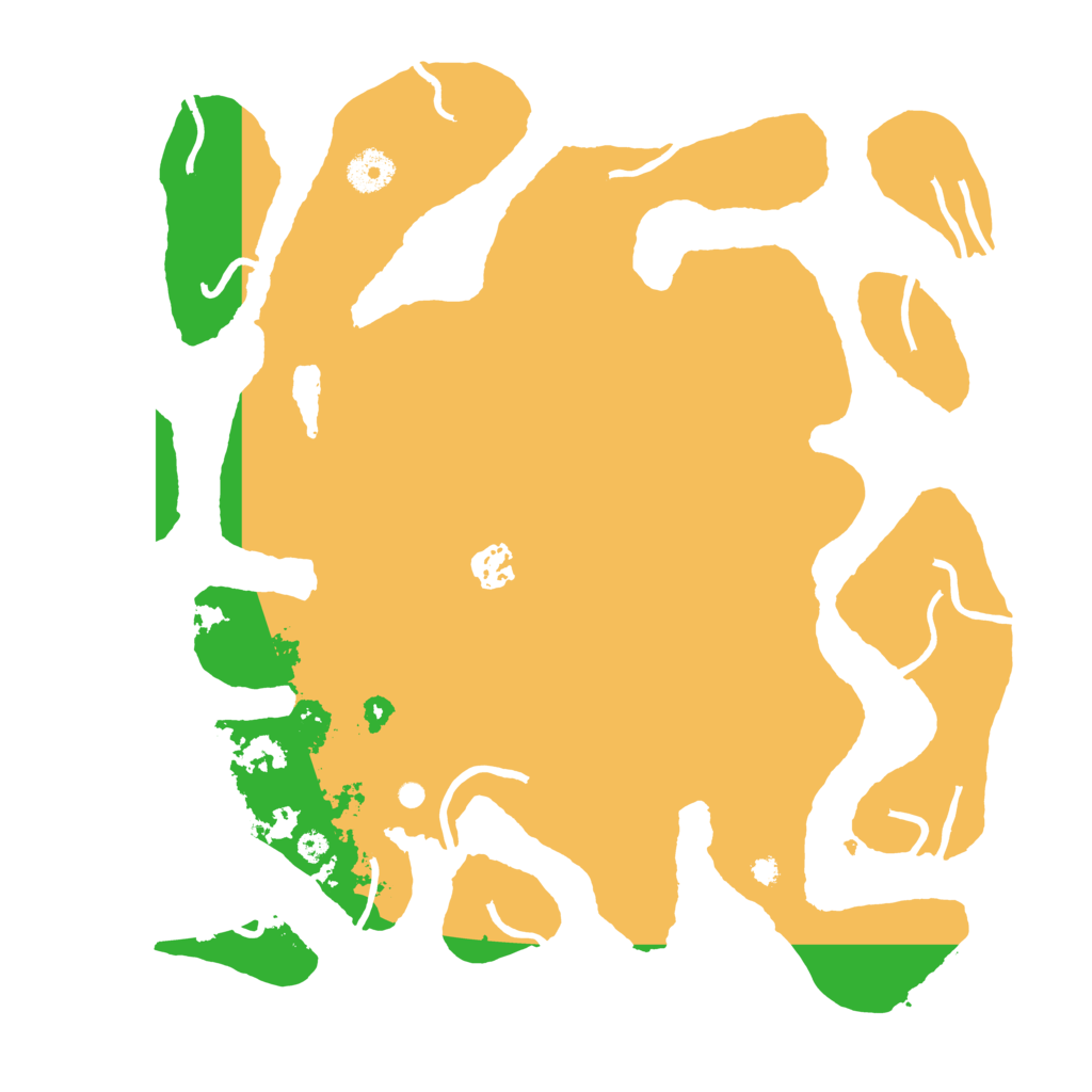 Biome Rust Map: Procedural Map, Size: 3700, Seed: 888898