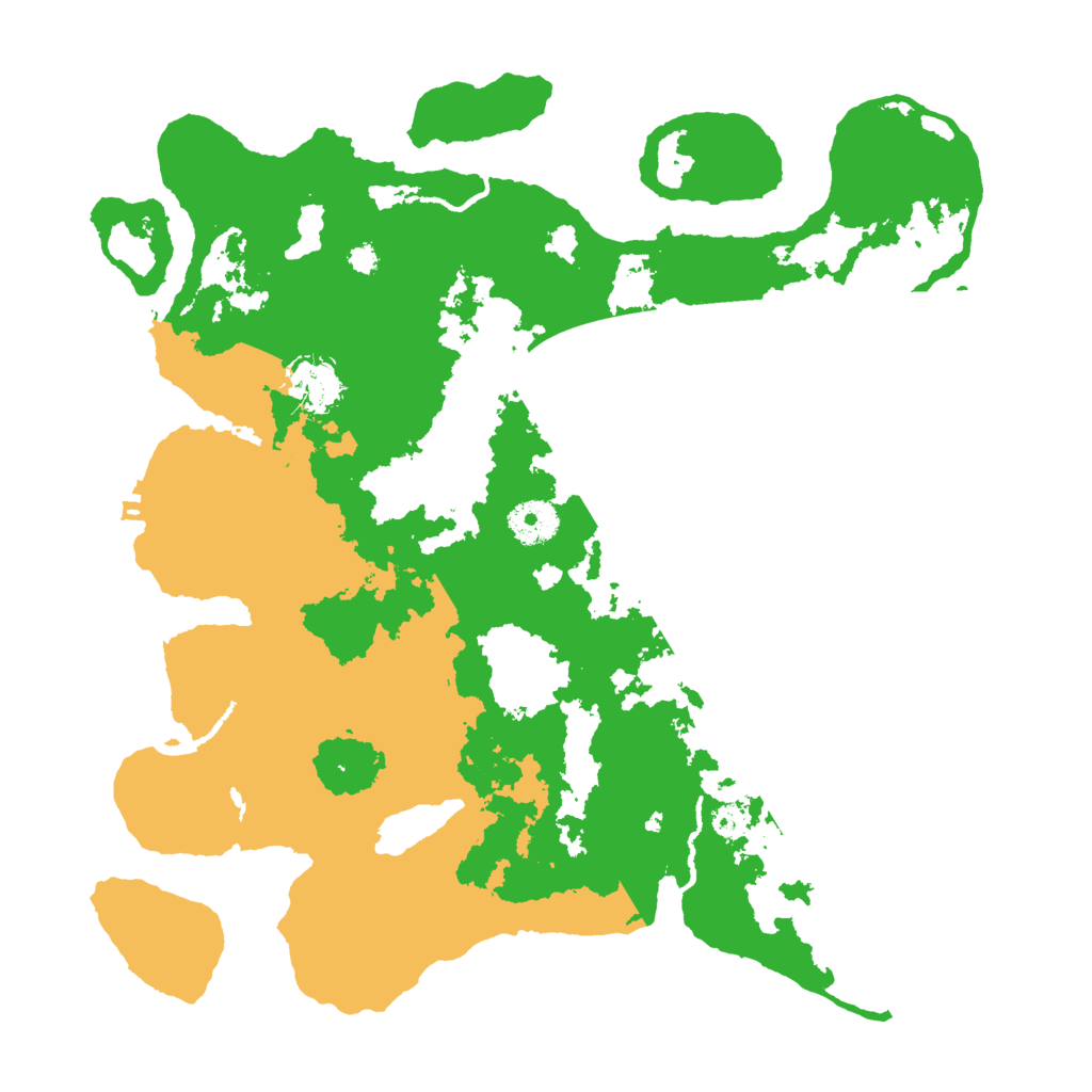 Biome Rust Map: Procedural Map, Size: 3500, Seed: 400363