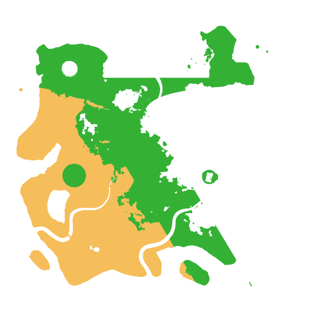Biome Rust Map: Procedural Map, Size: 3500, Seed: 400363
