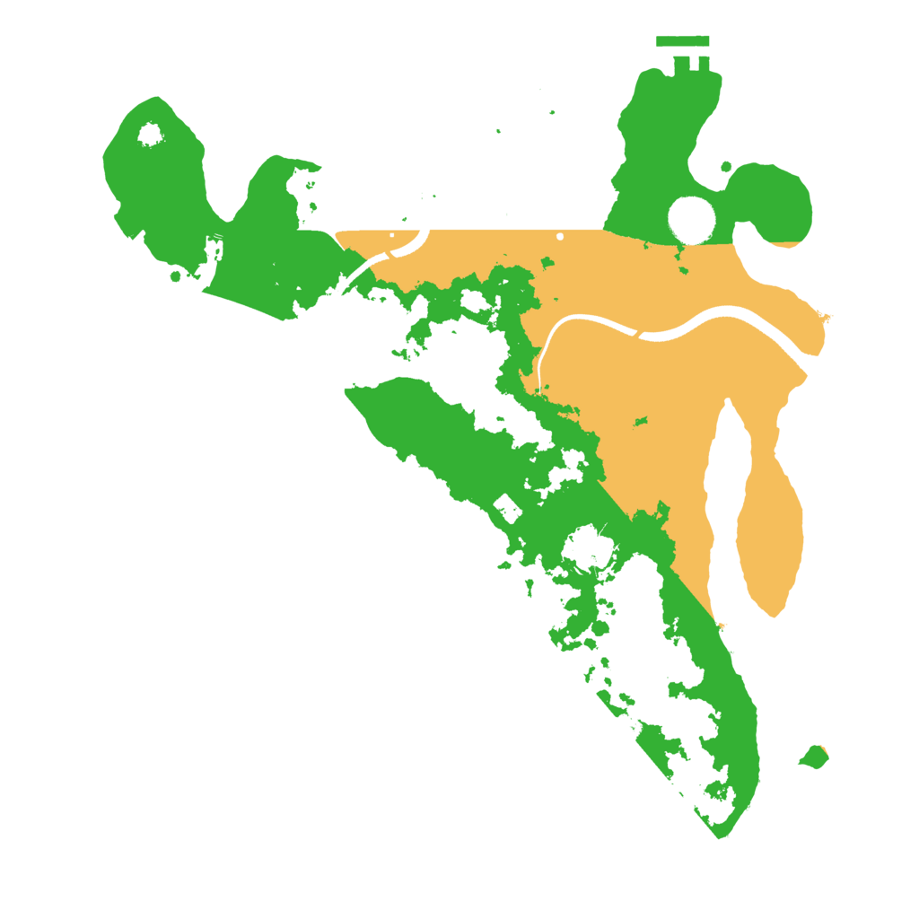 Biome Rust Map: Procedural Map, Size: 3500, Seed: 886178
