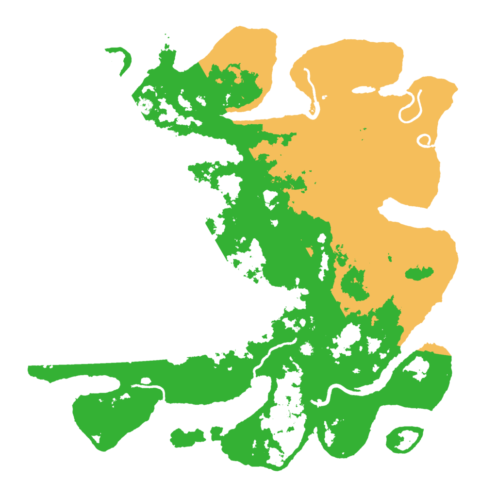 Biome Rust Map: Procedural Map, Size: 3600, Seed: 483064