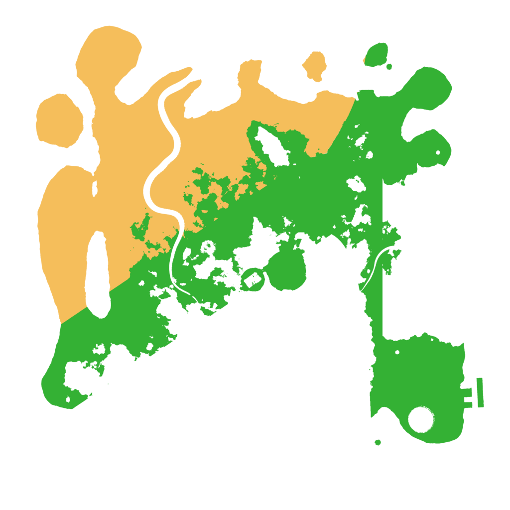 Biome Rust Map: Procedural Map, Size: 3500, Seed: 751298