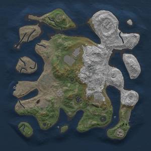Thumbnail Rust Map: Procedural Map, Size: 3600, Seed: 102, 13 Monuments
