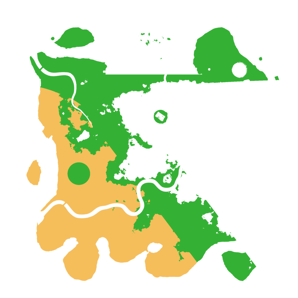 Biome Rust Map: Procedural Map, Size: 3500, Seed: 147636