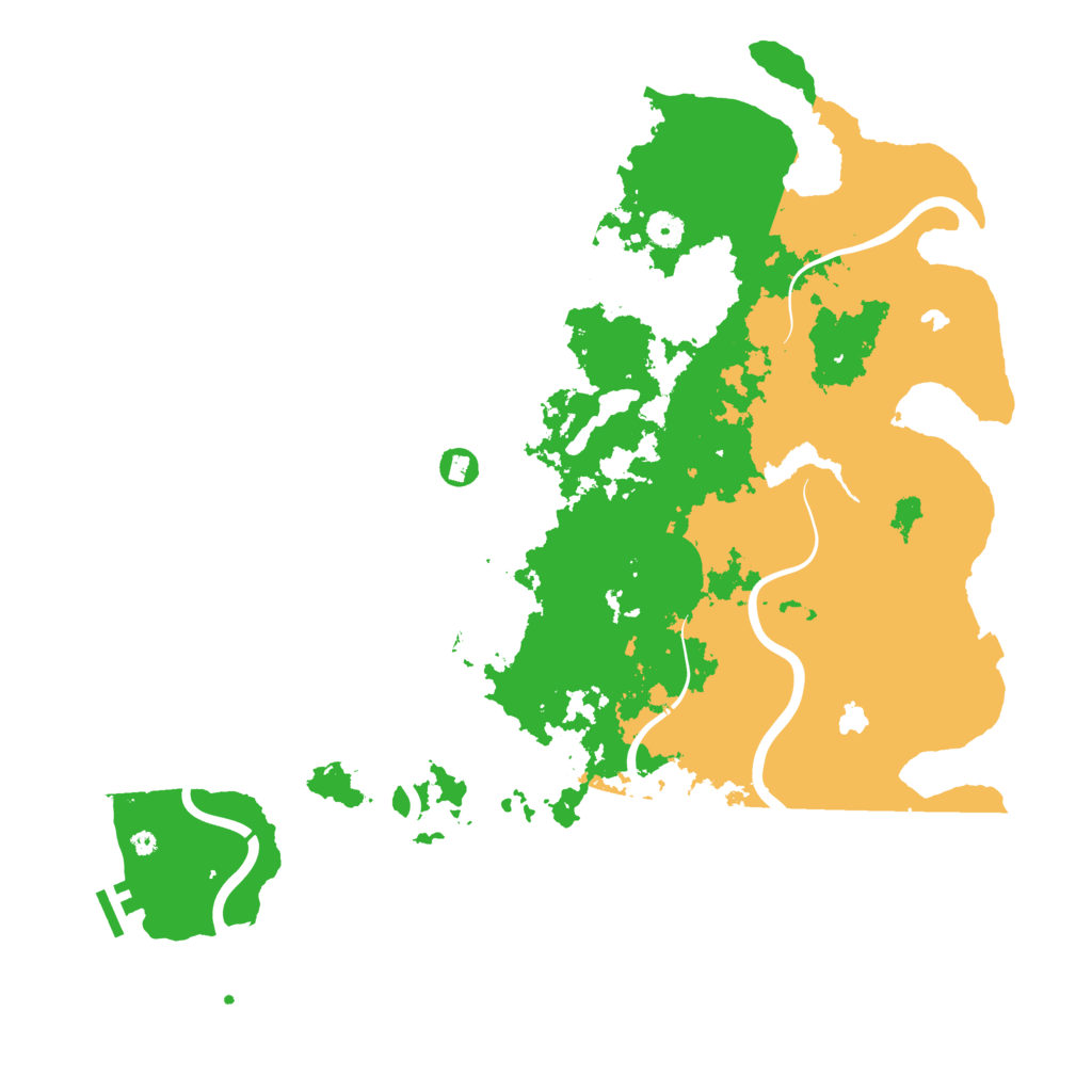 Biome Rust Map: Procedural Map, Size: 4500, Seed: 1521761879