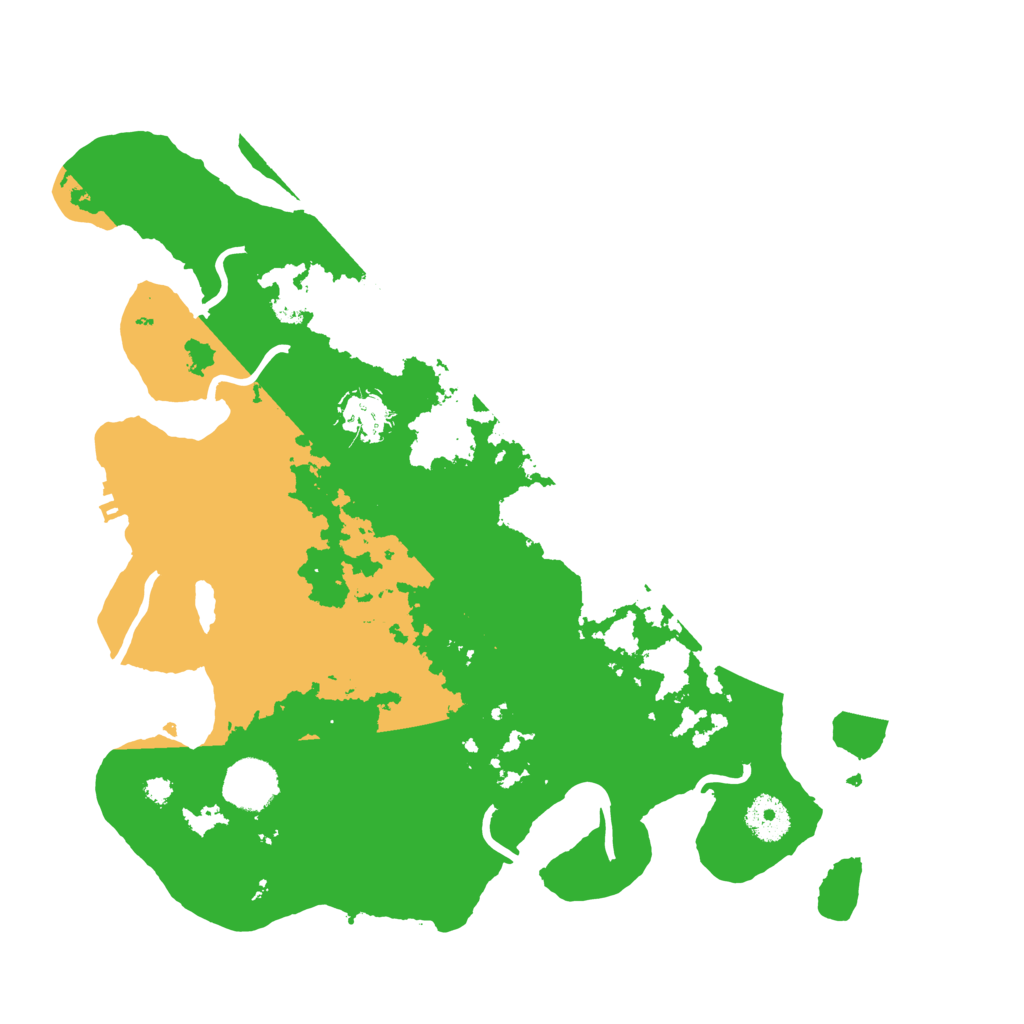 Biome Rust Map: Procedural Map, Size: 3500, Seed: 333343