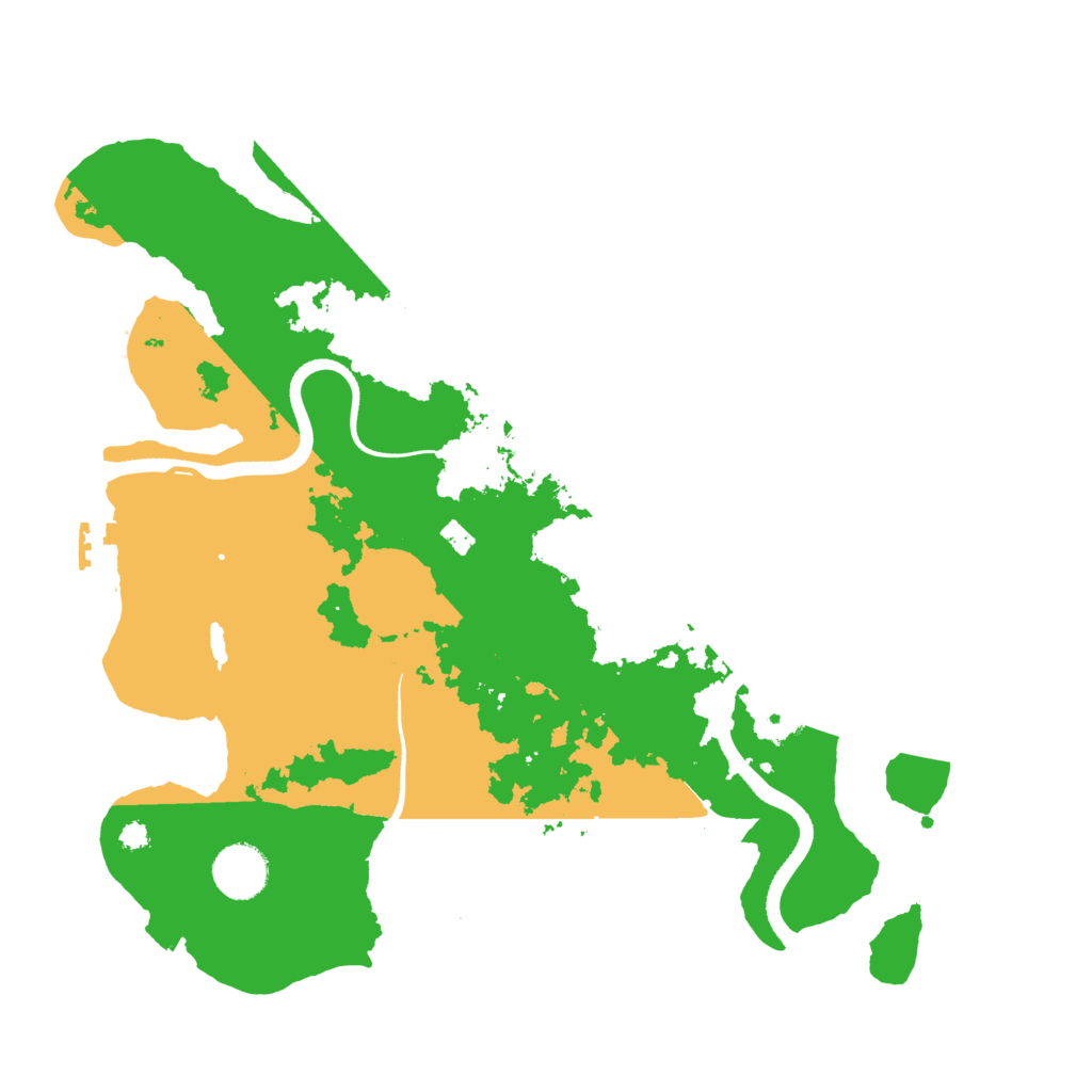 Biome Rust Map: Procedural Map, Size: 3500, Seed: 333343