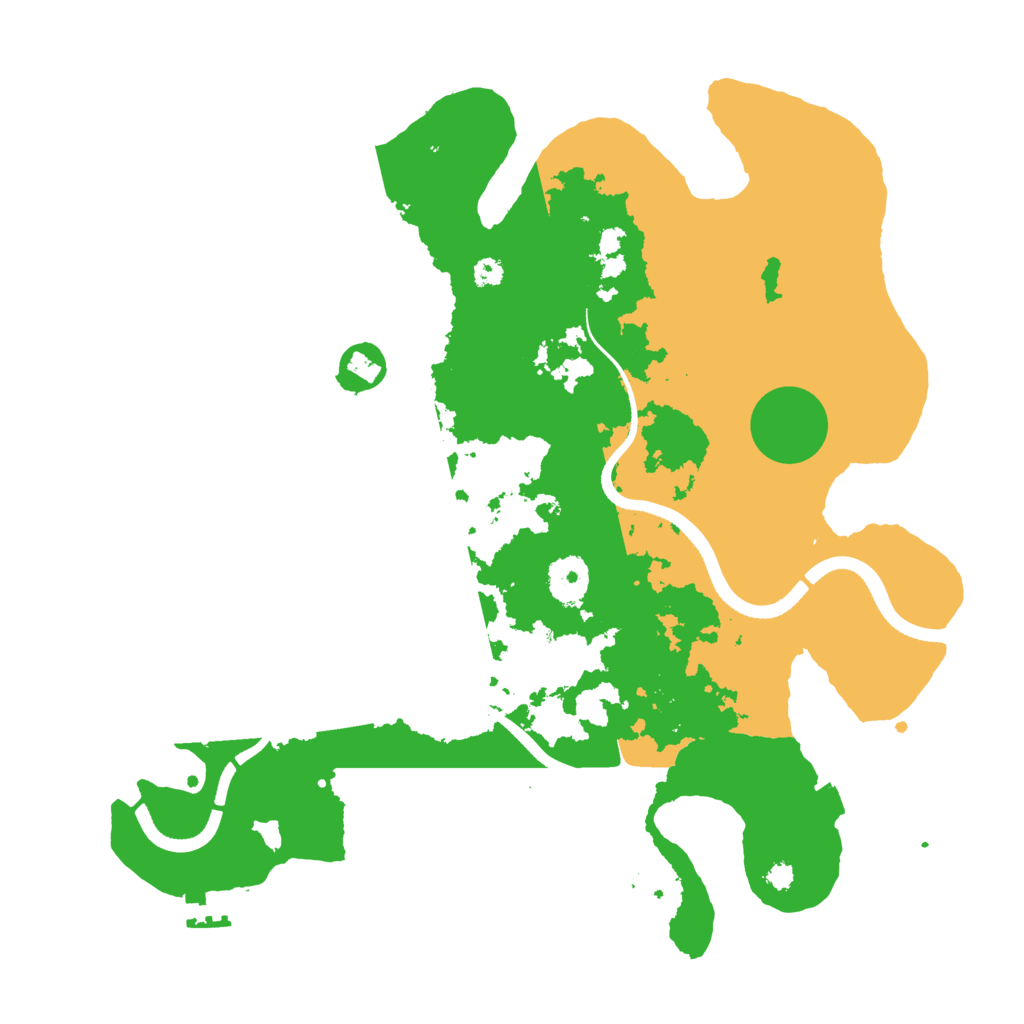 Biome Rust Map: Procedural Map, Size: 3500, Seed: 843172