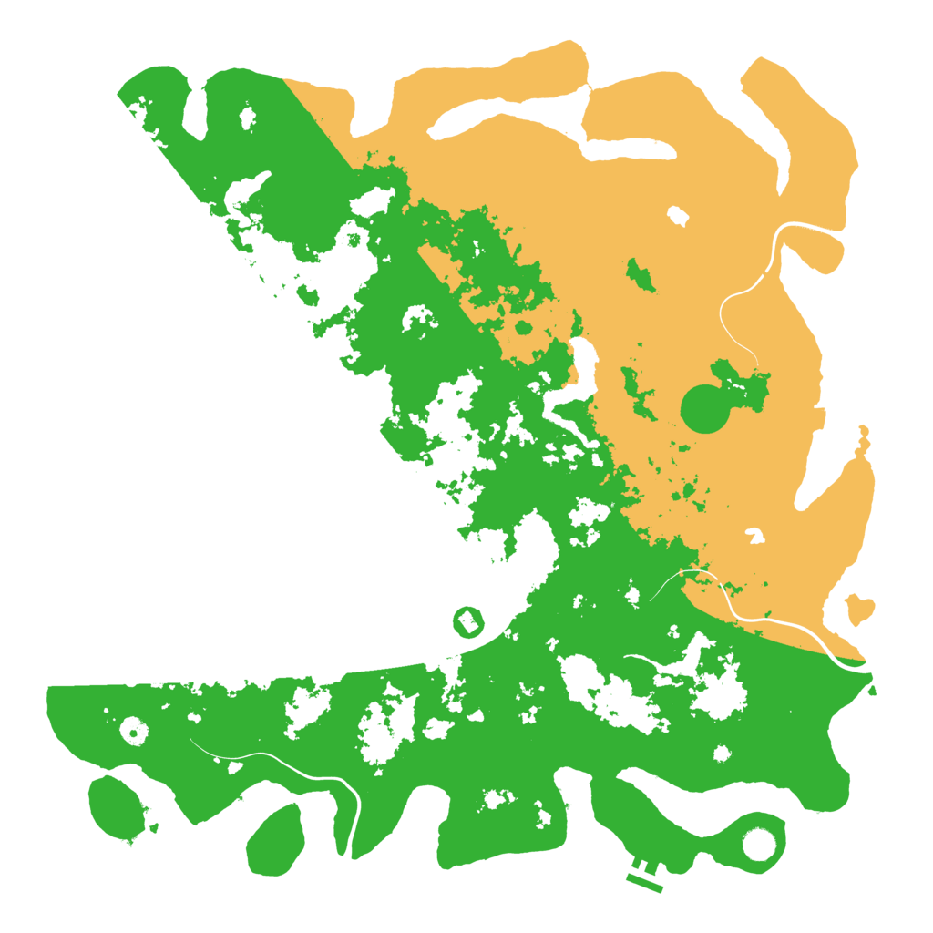 Biome Rust Map: Procedural Map, Size: 5000, Seed: 2342311