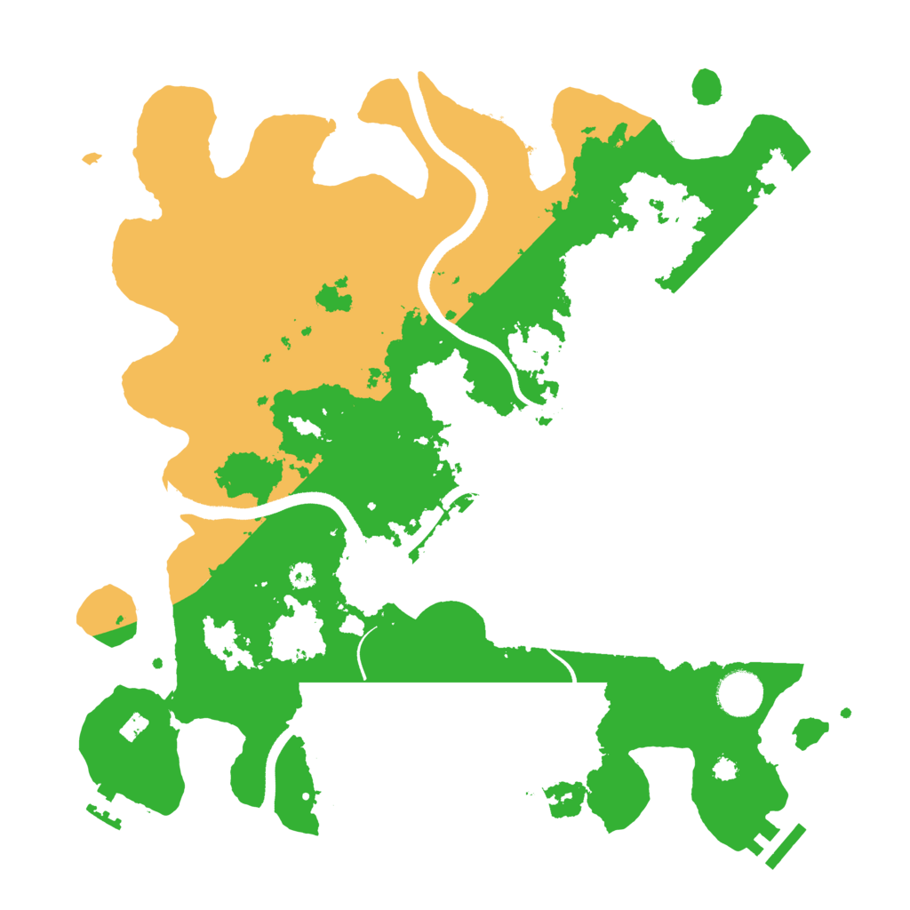Biome Rust Map: Procedural Map, Size: 3500, Seed: 299752