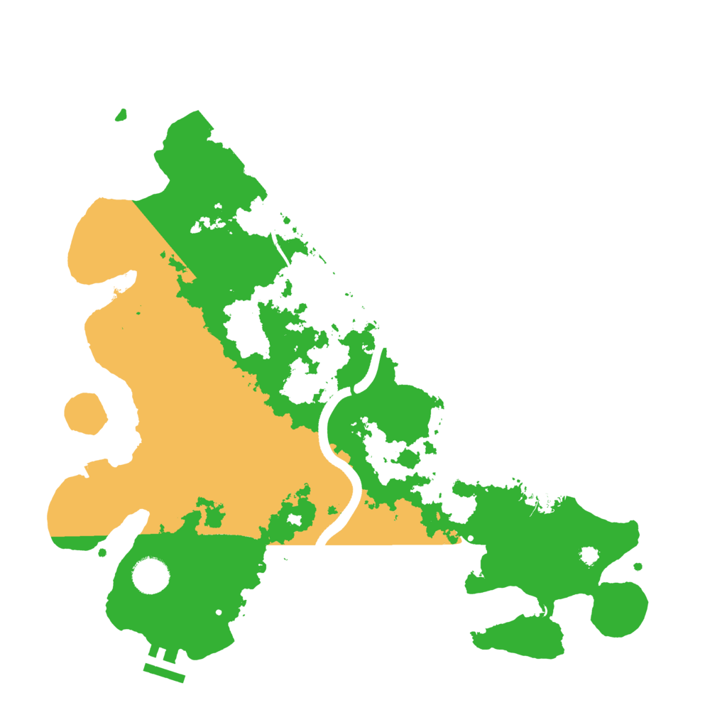 Biome Rust Map: Procedural Map, Size: 3500, Seed: 498232879