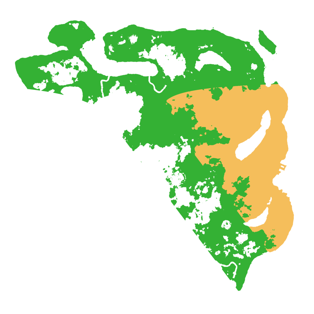 Biome Rust Map: Procedural Map, Size: 3500, Seed: 298747