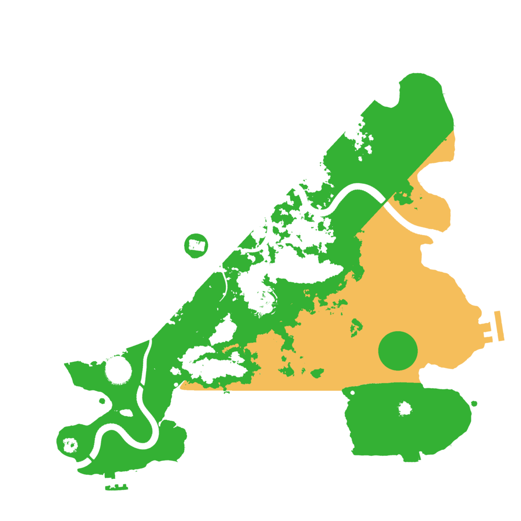 Biome Rust Map: Procedural Map, Size: 3500, Seed: 382250815