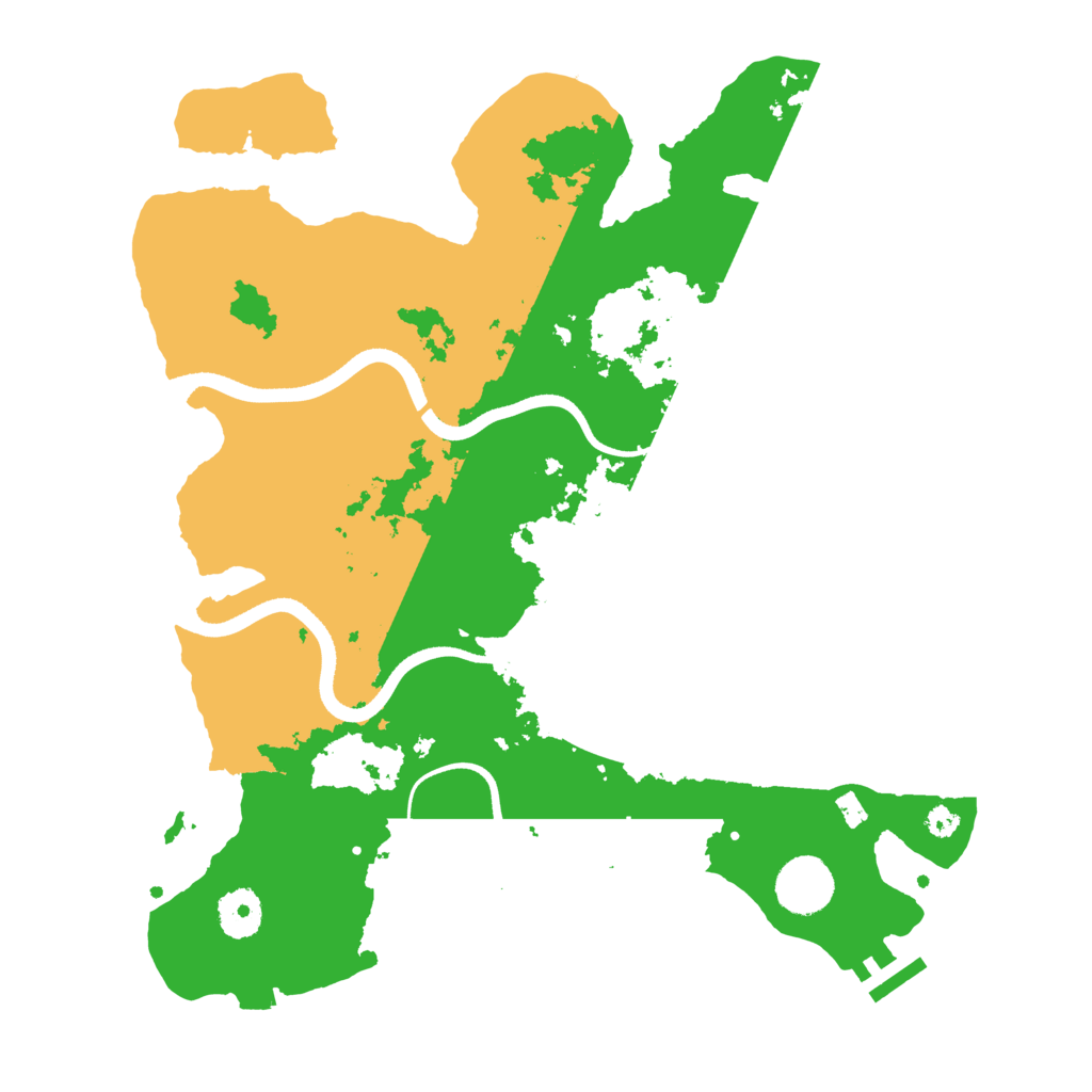Biome Rust Map: Procedural Map, Size: 3500, Seed: 913235