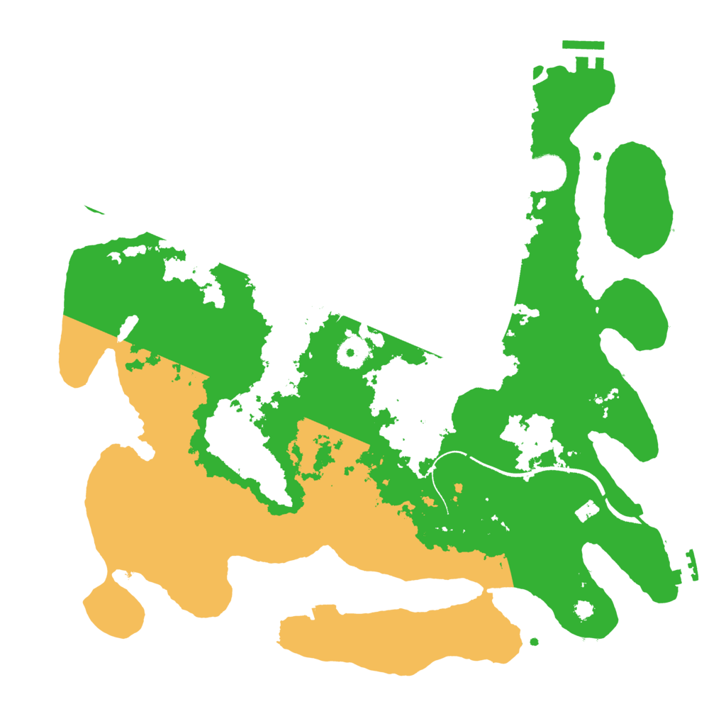Biome Rust Map: Procedural Map, Size: 3500, Seed: 130635