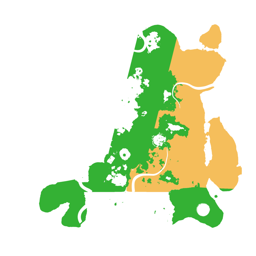 Biome Rust Map: Procedural Map, Size: 3500, Seed: 439759