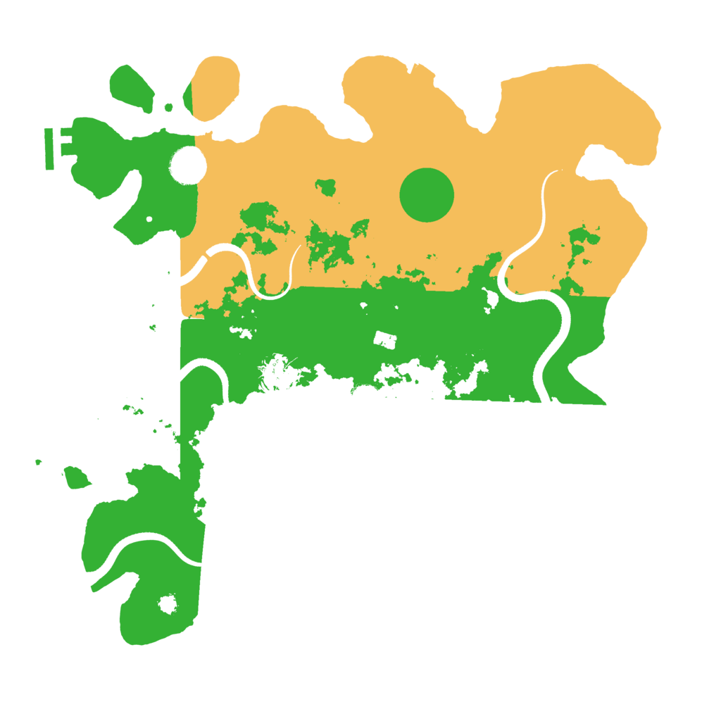 Biome Rust Map: Procedural Map, Size: 3500, Seed: 810522
