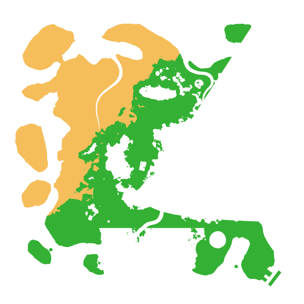 Biome Rust Map: Procedural Map, Size: 3500, Seed: 265294