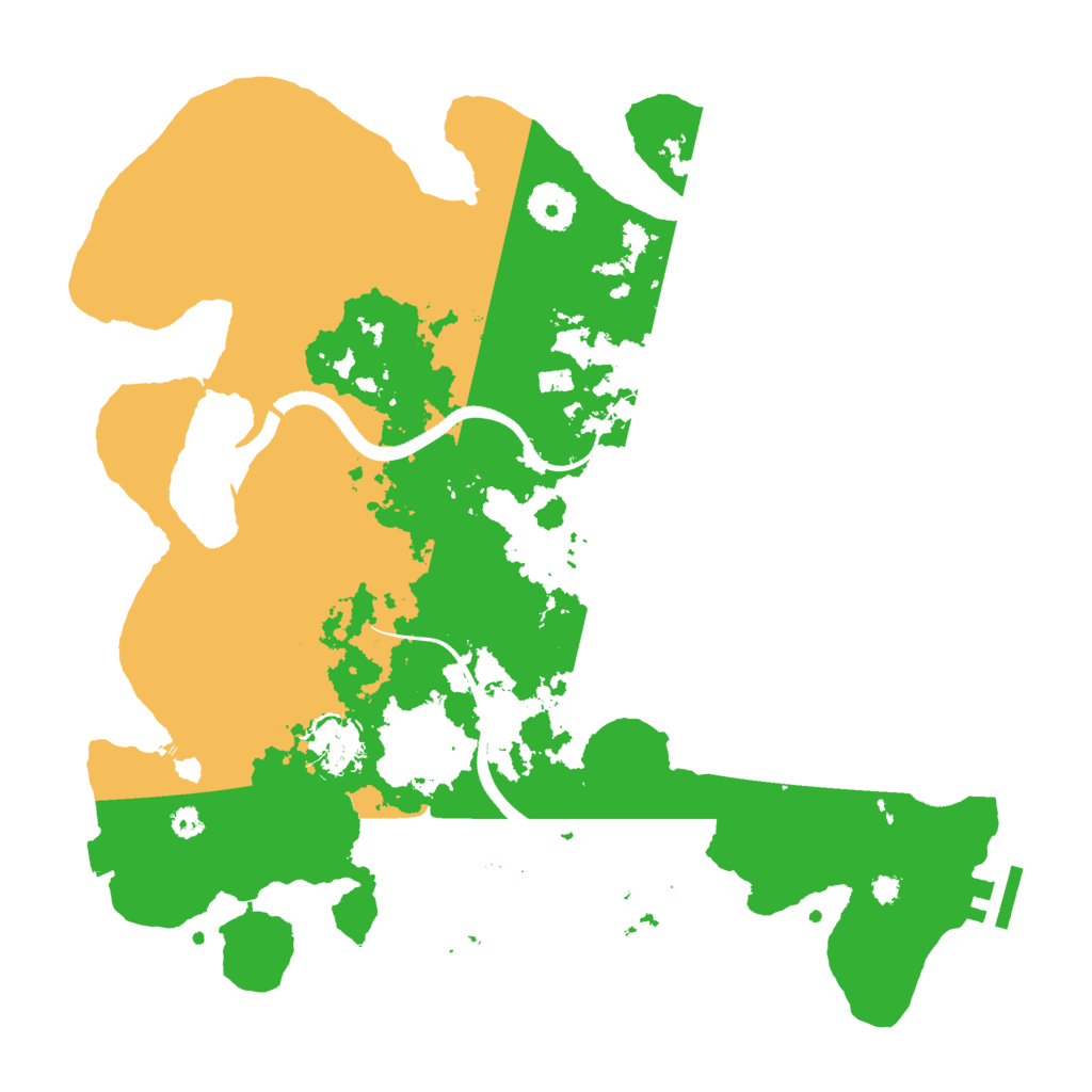 Biome Rust Map: Procedural Map, Size: 3500, Seed: 419418