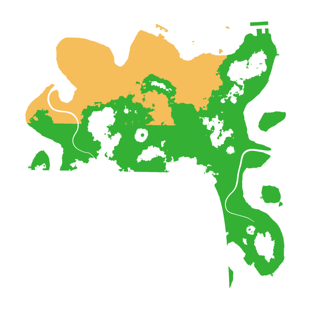 Biome Rust Map: Procedural Map, Size: 3500, Seed: 233824