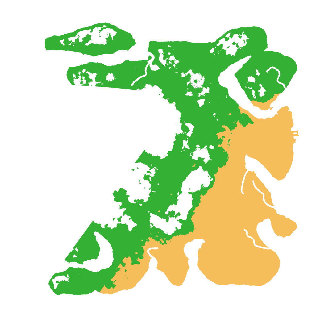 Biome Rust Map: Procedural Map, Size: 3500, Seed: 406693764