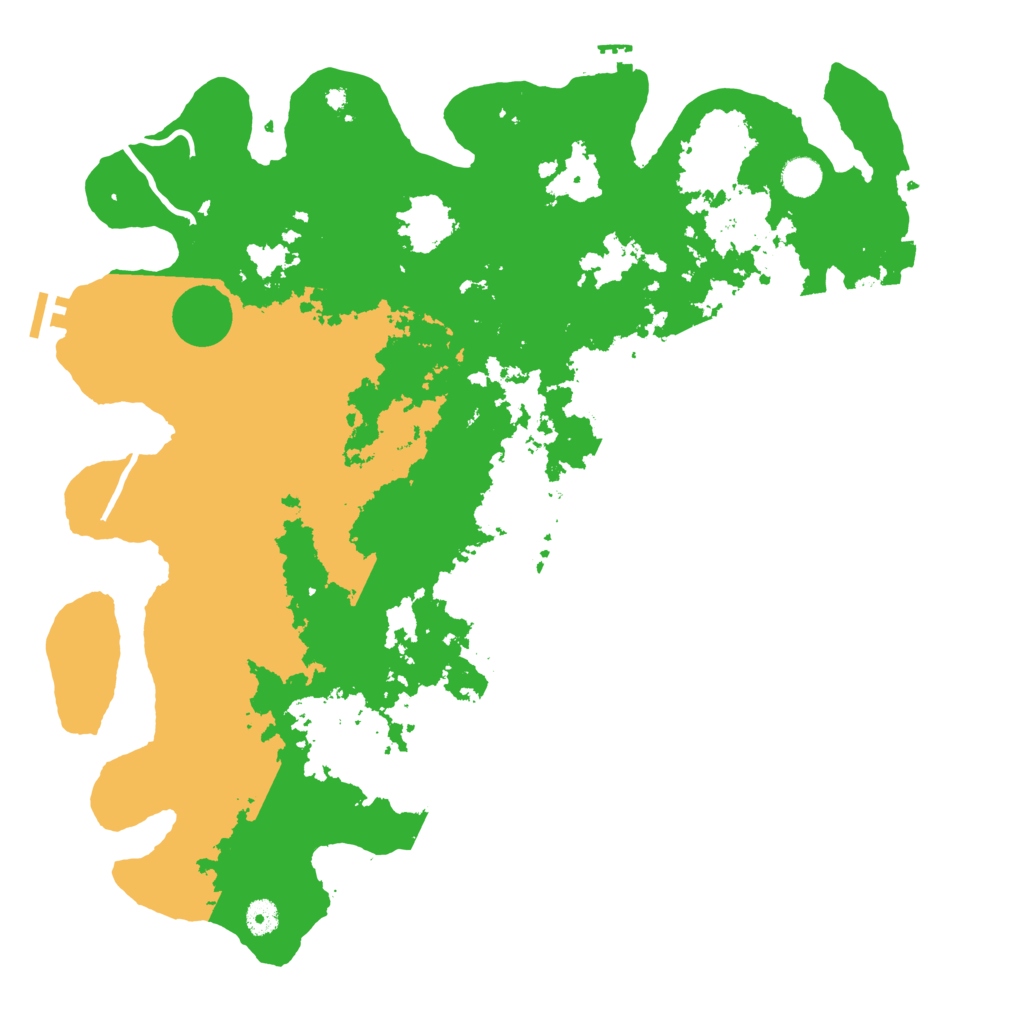 Biome Rust Map: Procedural Map, Size: 4500, Seed: 7200