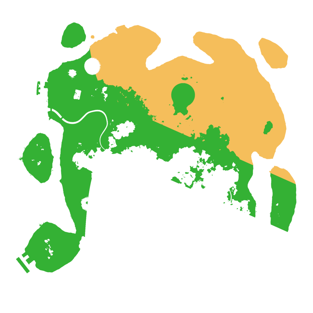 Biome Rust Map: Procedural Map, Size: 3500, Seed: 951869