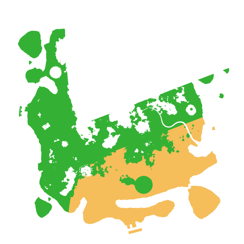 Biome Rust Map: Procedural Map, Size: 3600, Seed: 8442